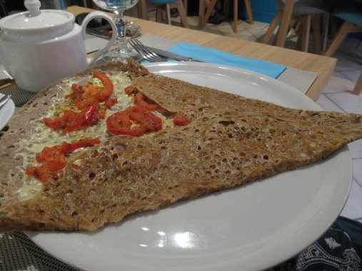 ガレットは、そば粉で作る、美味しい物